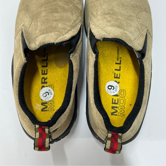 MERRELL men’s Size 6 1/2 Slip On Jungle Moc Tan - Picture 7 of 9